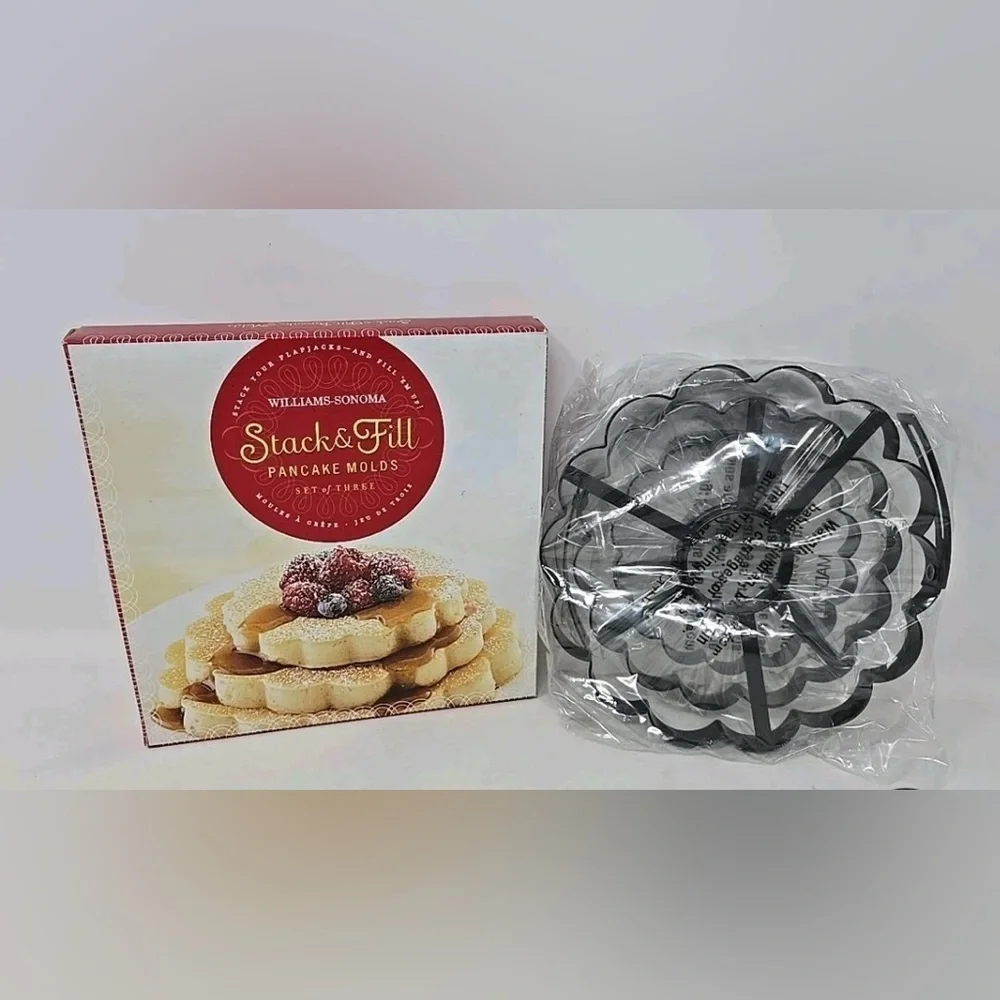Williams Sonoma Red Stack & Fill Pancake Molds